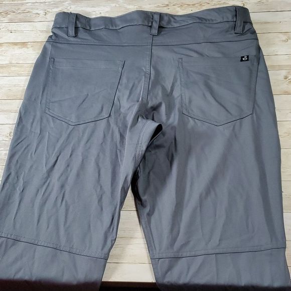 Swannie’s‎ Golf Mens Medium Grey/Graphite Tapered Lucky Golf Pants Waist 35" - Picture 9 of 13